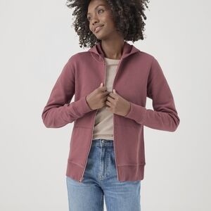 Pact cloud brushed fleece zip hoodie